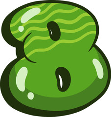 Bubbly Graffiti Letter B