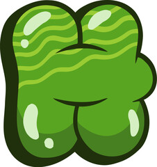 Bubbly Graffiti Letter H