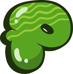 Bubbly Graffiti Letter P