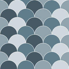 Grey fish scales pattern. fish scales pattern. fish scales seamless pattern. Decorative elements, clothing, paper wrapping, bathroom tiles, wall tiles, backdrop, background.	