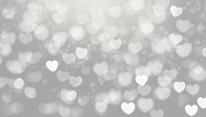 Heart shape Valentine day bokeh background, women's day, love gradient