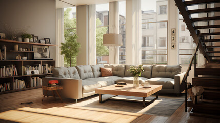 Fototapeta premium living room interior