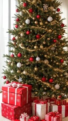 Christmas tree with gifts