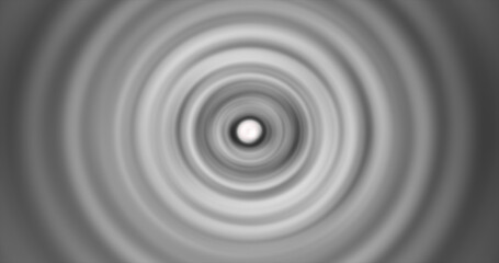 Fototapeta na wymiar Abstract background of bright black and white glowing energy magic radial circles of spiral tunnels made of lines