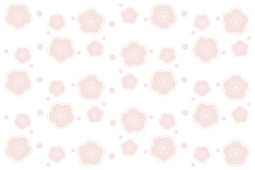 かわいい花の背景のイラスト