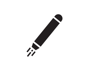 Missile rocket fire icon vector symbol design illustration