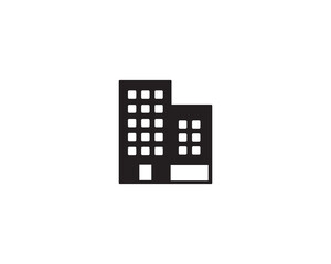 Office building apartment icon vector symbol design illustration