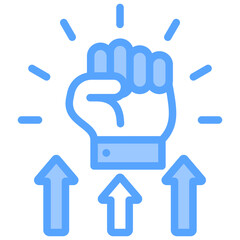 Motivation Blue Icon
