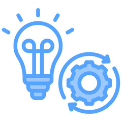 Ideas Blue Icon