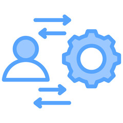 Approach Blue Icon