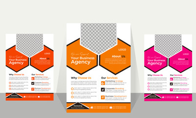 business corporate flyer agency template design 