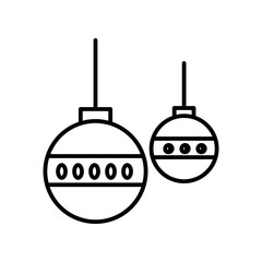 bauble line icon
