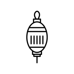 bauble line icon