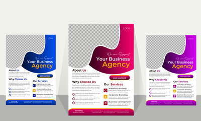 corporate business flyer template design 