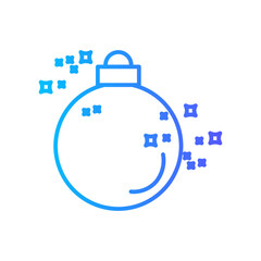 snow globe gradient icon