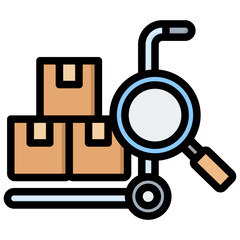 Sourcing Outline Color Icon