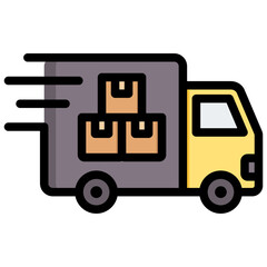 Delivery Outline Color Icon