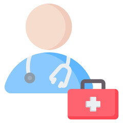 Paramedic Flat Icon