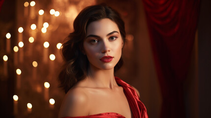A fashion editorial photoshoot of a female model in her 20s