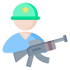 Military Flat Icon