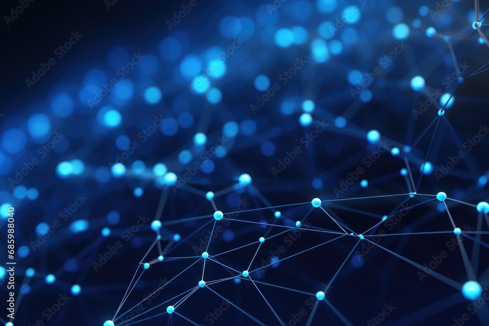 Aufkleber plexus lines and dots big data molecular concept background. technology background. holographic plex
