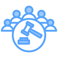 Public Policy Blue Icon