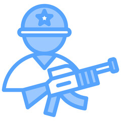Military Blue Icon