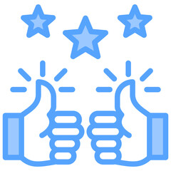 Satisfaction Blue Icon