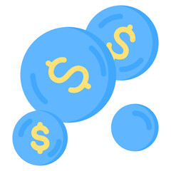 Economic Bubble Flat Icon