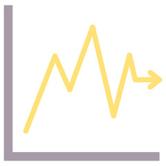 Fluctuation Flat Icon