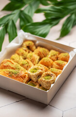 Assortment of Turkish baklava dessert
