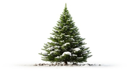 Isolated Christmas Tree. Generative AI