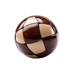 Brown Football Isolated on Transparent or White Background, PNG