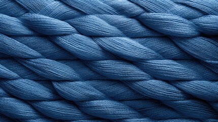 Textile Elegance Exploring the Blue Thread. Generative AI