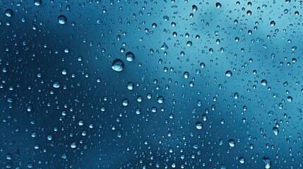 Wet Rain Splashes. Generative AI