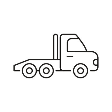 Tow truck icon design. isolated on white background. vector illustration