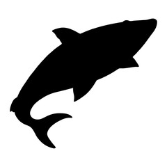 silhouette of shark