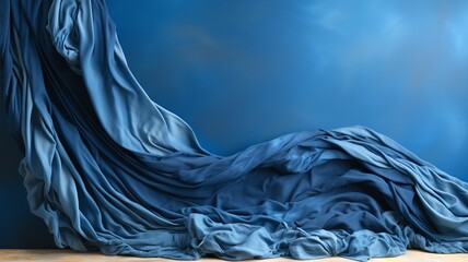 藍染の背景: 伝統的な青藍 - obrazy, fototapety, plakaty