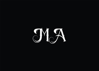 MA letter logo design and initial logo