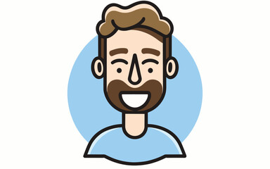Illustration of a boy with a smile