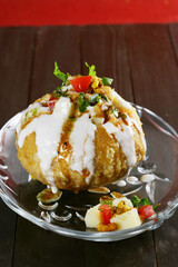 Raj Kachori or Rajashtani Raj Kachori Chaat