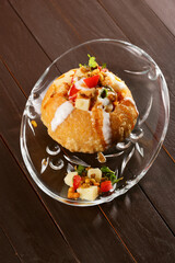 Raj Kachori or Rajashtani Raj Kachori Chaat