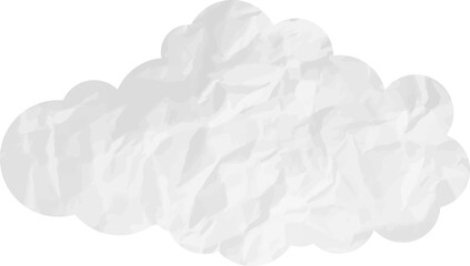 cloud paper wrinkled
