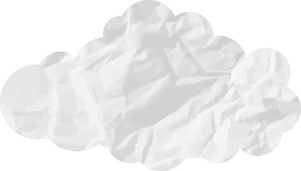 cloud paper wrinkled