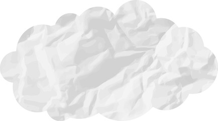 cloud paper wrinkled 