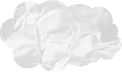 cloud paper wrinkled 