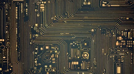 Digital Data Circuit Board Abstract Technology background