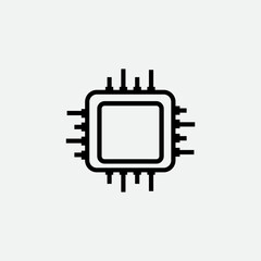 Circuit icon ,AI icon flat style vector logo design 