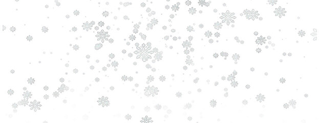 snowflakes falling isolated on transparent background, png