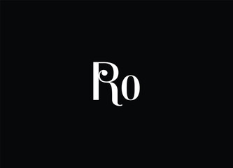 RO Letetr logo design and initial logo